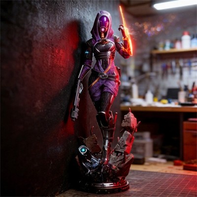 Tali Mass Effect 3D Printing Character Figure Unpainted Blank White Model GK