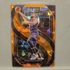 2024-25 Panini Select Premier Level Domantas Sabonis Orange Cracked Prizm /275