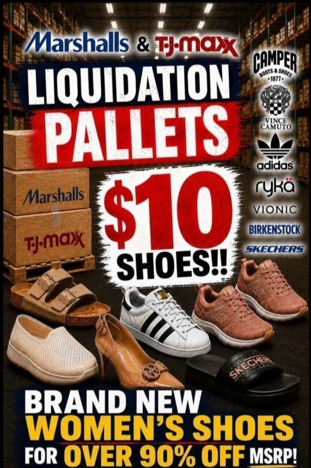 LIQUIDATION PALLET FIRE SALE!! $10 BRAND NEW WOMEN'S SHOES!!