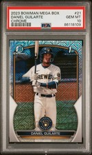 2023 BOWMAN MEGA BOX CHROME #21 DANIEL GUILARTE PSA 10