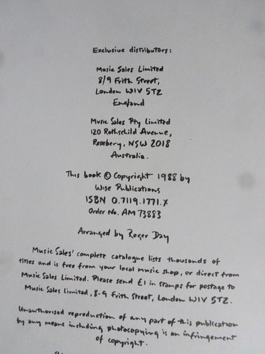 HAL LEONARD NOTEN SONG KLAVIER GESANG TEXT BUCH ENYA WASSERZEICHEN - Bild 3 von 8