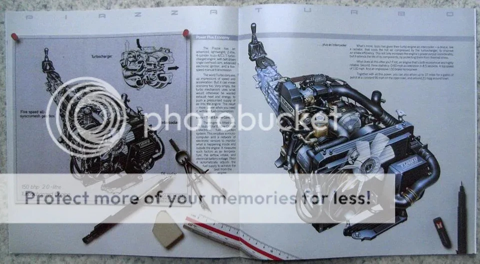 ISUZU PIAZZA TURBO Car LF Sales Brochure 1985 #ICGB/10/85 - Image 4 of 4