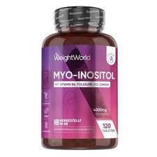 WeightWorld Myo Inositol 4000 mg Tabletten 120 vegane Tabletten Mit Vitamin …