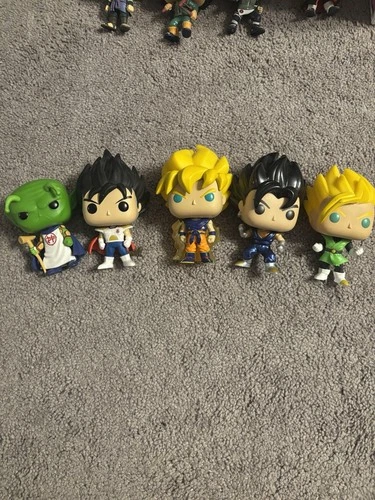 Funko Pop! Dragon Ball Z Lot Of 5 Loose Figures Goku,Vegeta,Kami,Vegito,Gohan