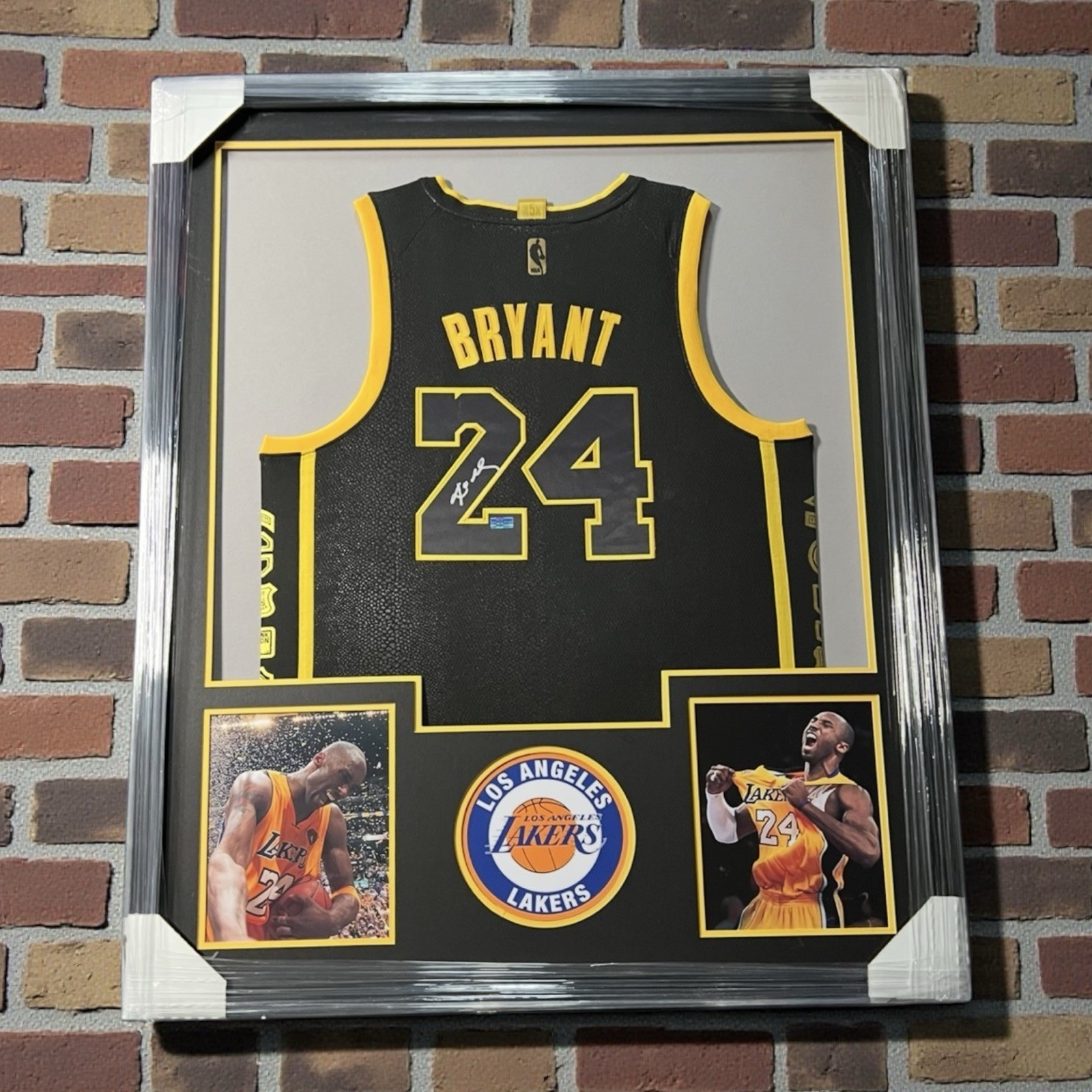 KOBE BRYANT Signed Framed Jersey Los Angeles Lakers #24 Autograph 34”x42” w/COA