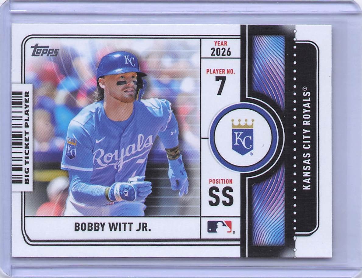 2026 Topps #BTP-16 Bobby Witt Jr. Big Ticket Players