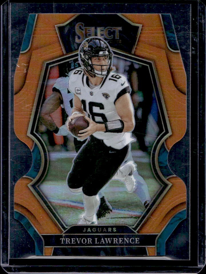 2022 Select Trevor Lawrence Orange Prizm Die Cut Premier #160/199 Jaguars