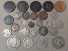 1801 1862 1876 CC US Type Lot Drape Bust Large Cent Seated Culls Carson City