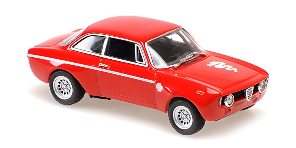 Minichamps 940120600 1:43 ALFA ROMEO GTA 1300 JUNIOR - 1968 - RED - MAXICHAMPS