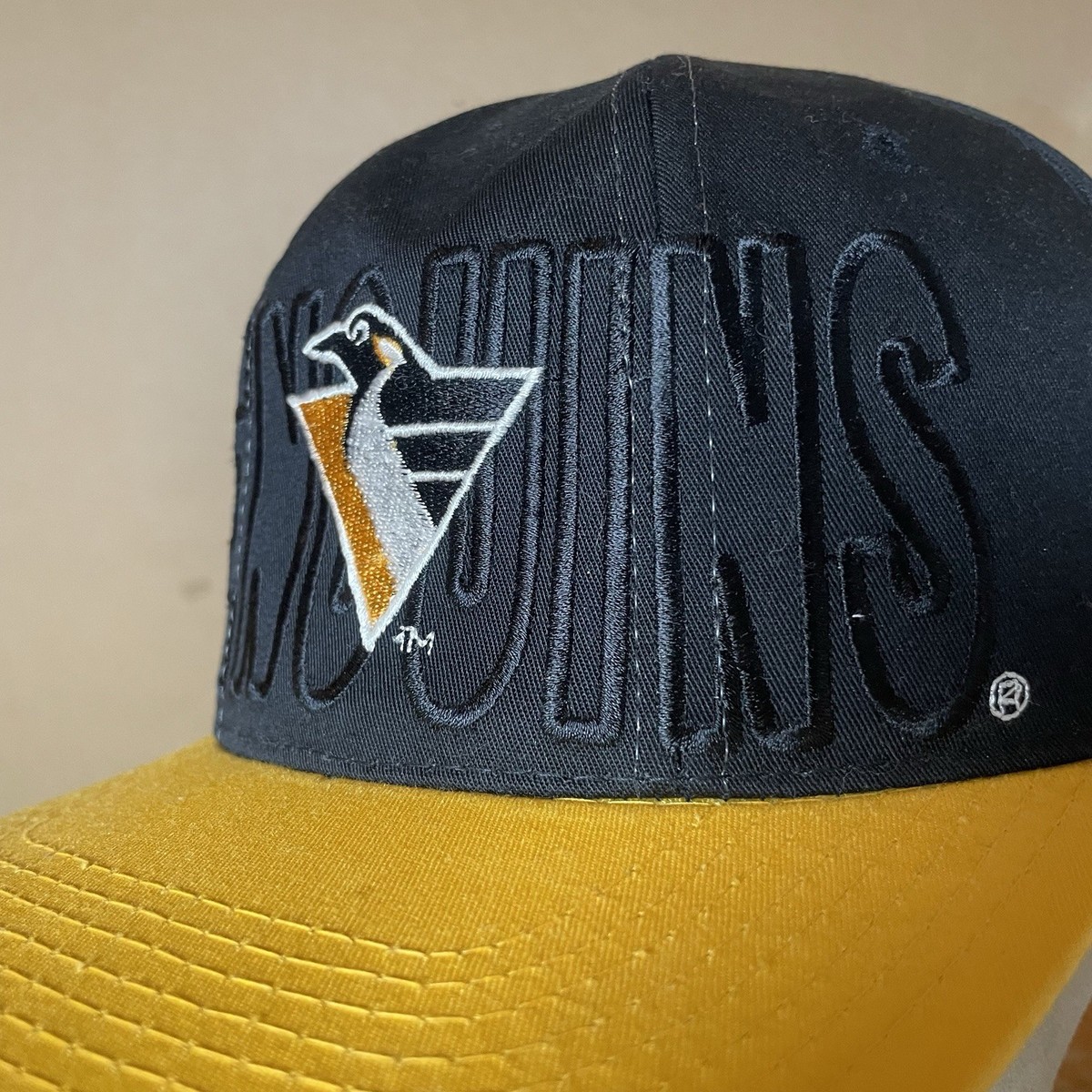 Vintage 90s Pittsburgh Penguins Starter Hat Snapback NHL Hockey