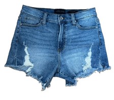 Kendall Kylie Cut Off Jean Denim Shorts The Icon Shorts Distressed 5/27