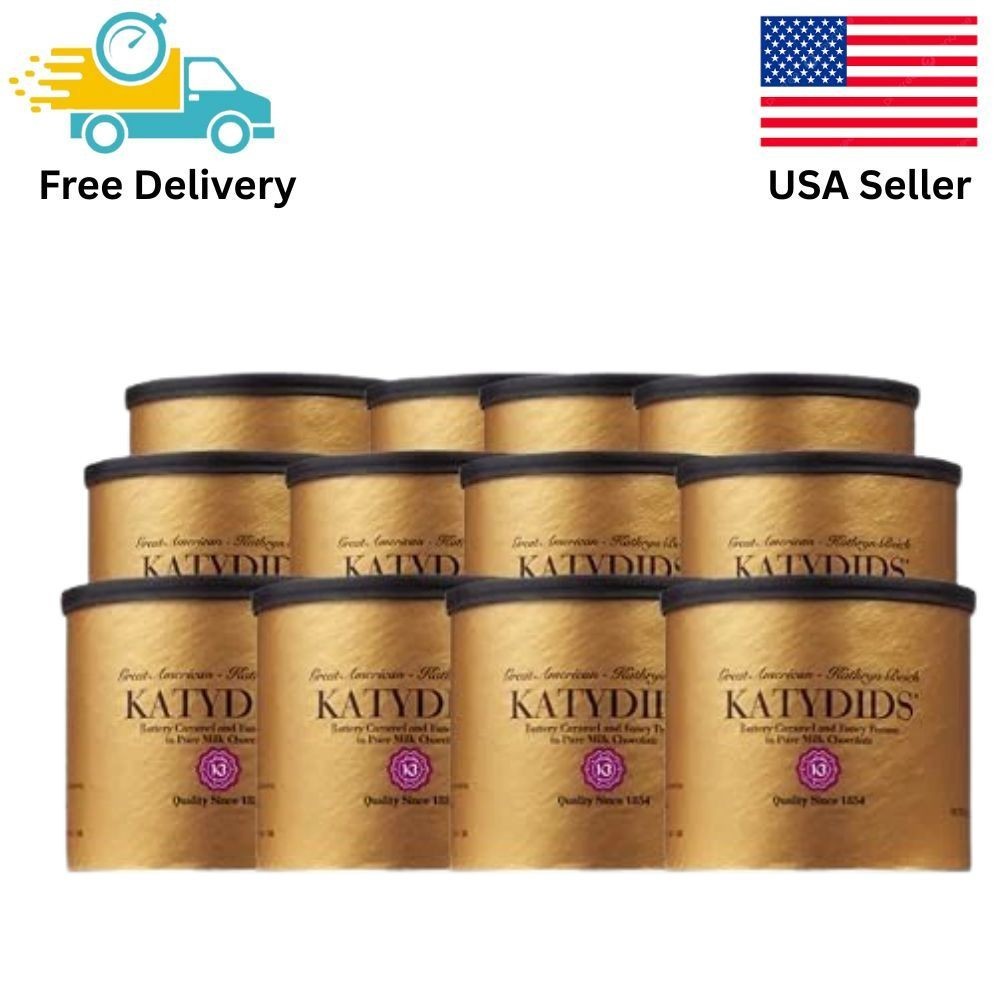 Katydids Kathryn Beich Milk Chocolate Caramel Pecan Clusters 12-Tin Holiday Gift