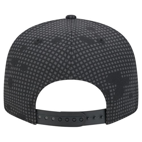 Men's New Era Black Miami Heat Midnight Ink Pop Outline 9FIFTY Snapback Hat - 第 4/6 張圖片