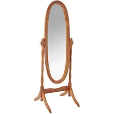 Cheval mirror, oak