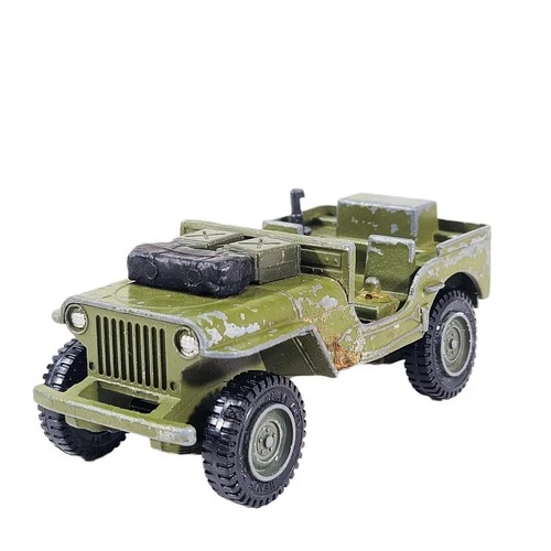 Vintage Dinky Toys Meccano US Army Willys Jeep MB Diecast Model Car Spares Unbox
