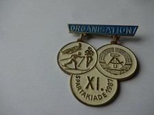 ( 259 ) DDR Abzeichen " Organisation - Spartakiade 1987 - XI.
