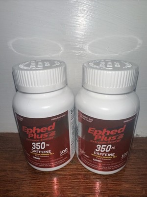 2ct 100 Ct Ephed Plus Extreme Energy Dietary Supplement Weight Loss 200 Tabs