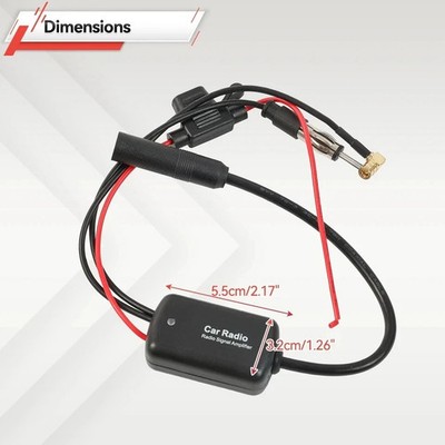 Auto 12V Stereo Antenne DAB AM FM Radio Antenne Verstärker Splitter Signalverstärker