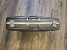 Vintage Hard Shell Airway Suitcase Early 20th Century 25 19 6 Black Luggage