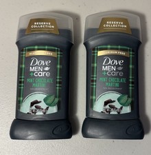 2-Dove Men Care Mint Chocolate Martini Deodorant Stick 3oz ea Aluminum Free NEW