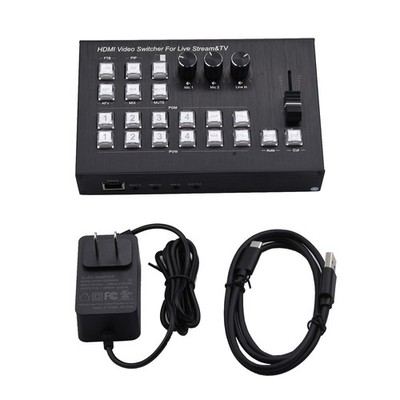 4K 4 HDMI Video Switcher Multi Kamera Live-Streaming Produktion Recorder c