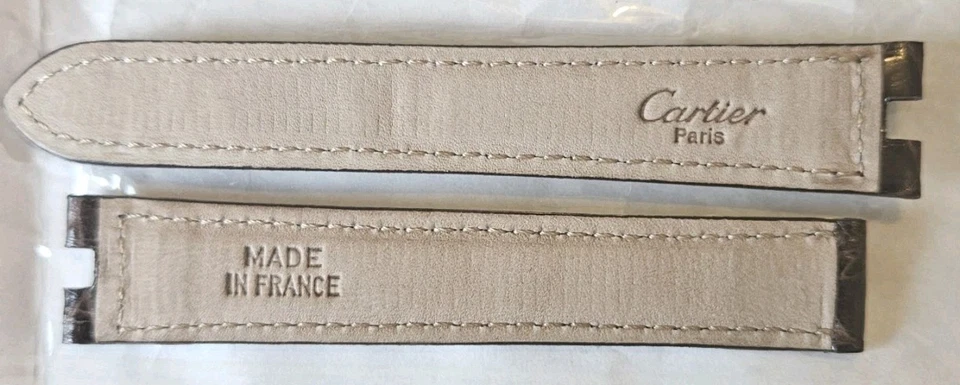 Authentic Cartier Vendome 16mm x 14mm Rich Brown Croc Watch Strap ( Old Stock ) - Image 2 of 4
