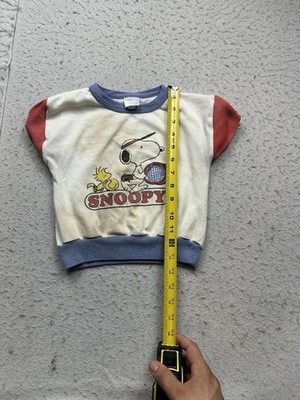 Vintage Kids Snoopy Graphic Sweatshirt 70s 80s USA Made Cartoon Sz