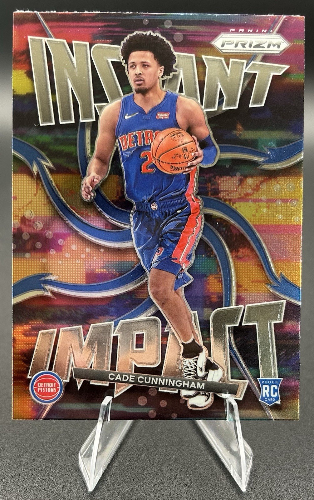 2021-22 Panini Prizm Cade Cunningham #1 Instant Impact Rookie RC Pistons