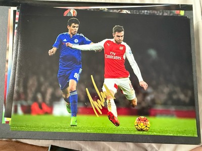 Aaron Ramsey handsigniertes 12x8 Foto - Arsenal