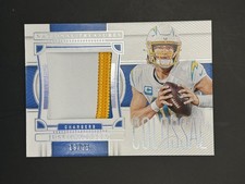2022 Panini National Treasures Colossal Materials /35 #CMT-JHE Justin Herbert