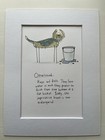Otterhound Dog Picture Mounted Pet Art Funny 8x6 Ins