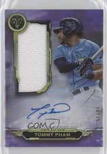 2019 Triple Threads Single Jumbo Relics Amethyst 10/75 Tommy Pham Auto 0l6z