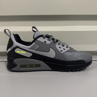 Nike Air Max 90 Drift Cool Grey Neon Sneakers Men's Size 9.5
