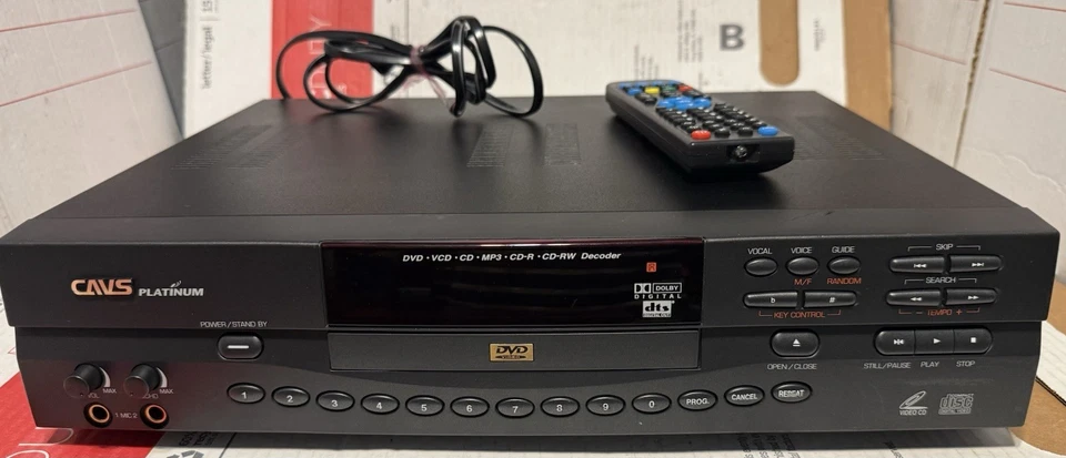 VINTAGE CAVS HDV-201A PLATINUM KARAOKE & DVD PLAYER MP3 CD-R/RW VCD NICE!! - Image 2 of 4