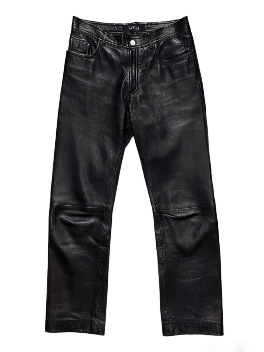 Gucci Leather Pants for Men for sale | eBay