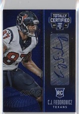 2014 Panini Totally Certified 15/25 CJ Fiedorowicz #126 Auto 9u7