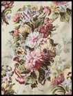 Vintage Art Deco Floral Fabric, 11 Yards Never Used, Hand Print Buckingham — photo 2
