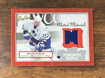 2005-06 Upper Deck Bee Hive Matted Materials Jersey Bryan McCabe #MM-MC Leafs