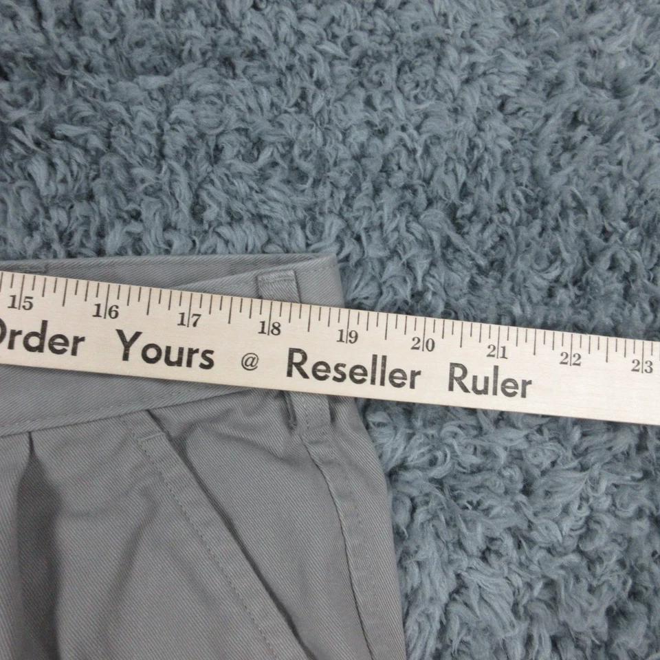 Pantalones Cortos Lands End Para Hombre 38 Gris Plisado 100% Algodón Clásicos Informales Verano 38x10.5* Foto 4 de 4