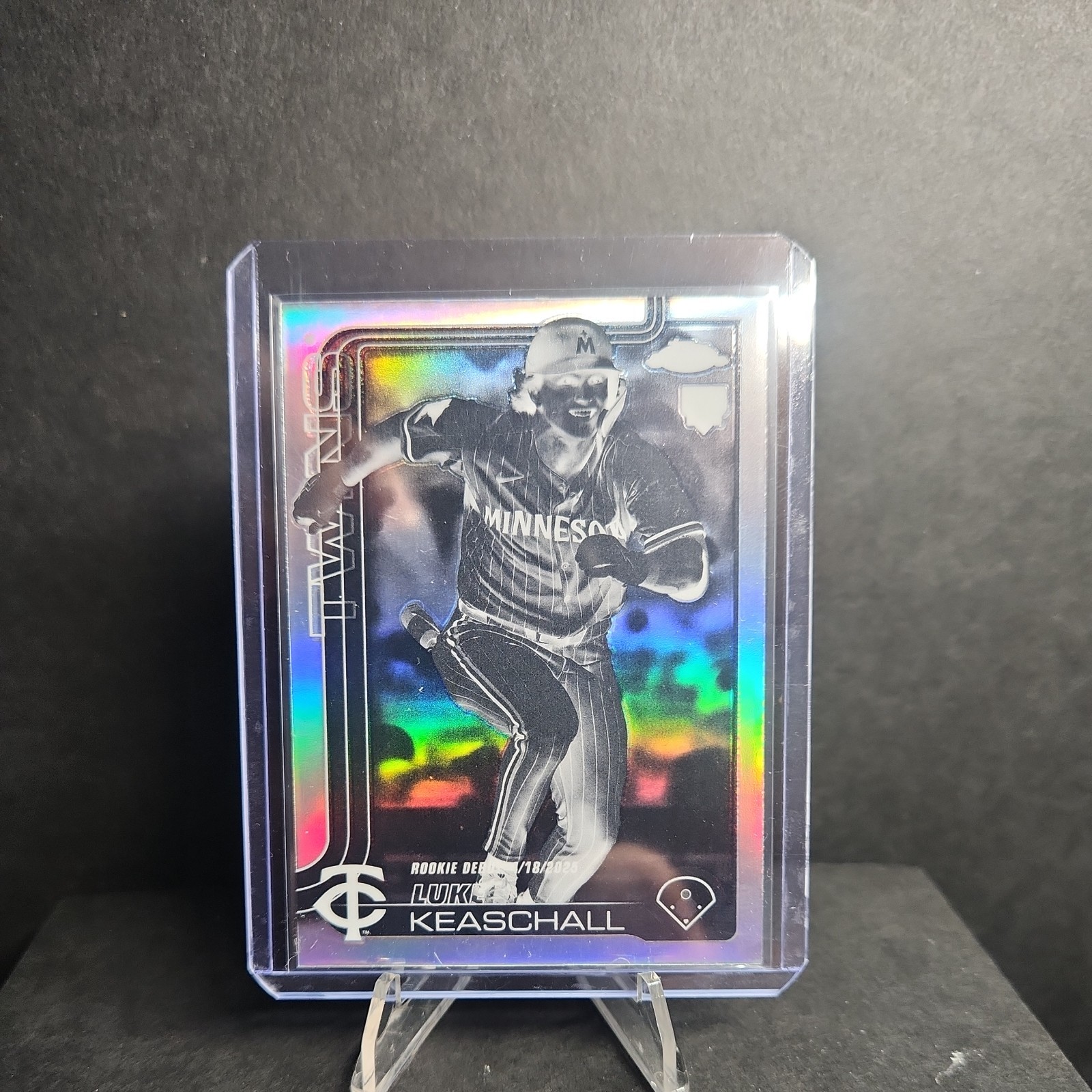 2025 Topps Chrome Update luke keaschall NEGATIVE REFRACTOR #USC134 RC Rookie
