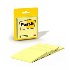 Post-it Notes 50 Sheets 4 Count per Pad the Iconic Canary Yellow Note