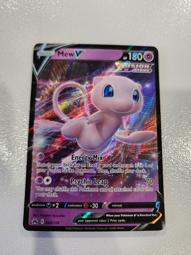 Mew V 060/159 Crown Zenith Pokemon Card English NM Ultra Rare Holo 2023