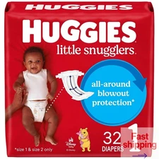 Huggies Little Snugglers Disposable Diapers Size 1 Count 32ct