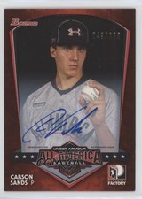 2015 Bowman AFLAC/Under Armour All-American Game /200 Carson Sands #15 Auto 0c2