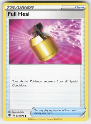 Full Heal 051/073 Uncommon Champion's Path Pokemon Near Mint