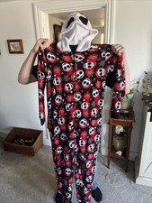 Official Disney Nightmare Before Christmas Jack Skeleton Goth Pajama One Piece
