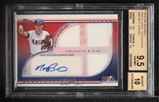 2010 Topps USA Baseball Team Relics /219 Matt Barnes BGS 9.5 GEM MINT Auto 0h2x