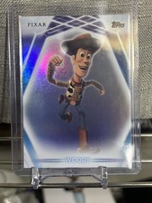 2026 Topps Disney Neon Woody #32 Rainbow Refractor Pixar Toy Story