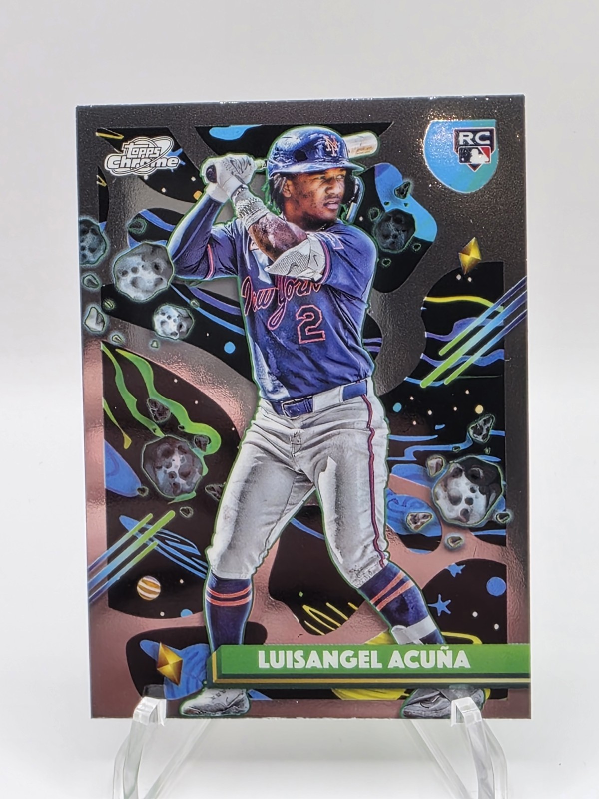 Luisangel Acuna Rookie 2025 Topps Cosmic Chrome #24 New York Mets (RC)
