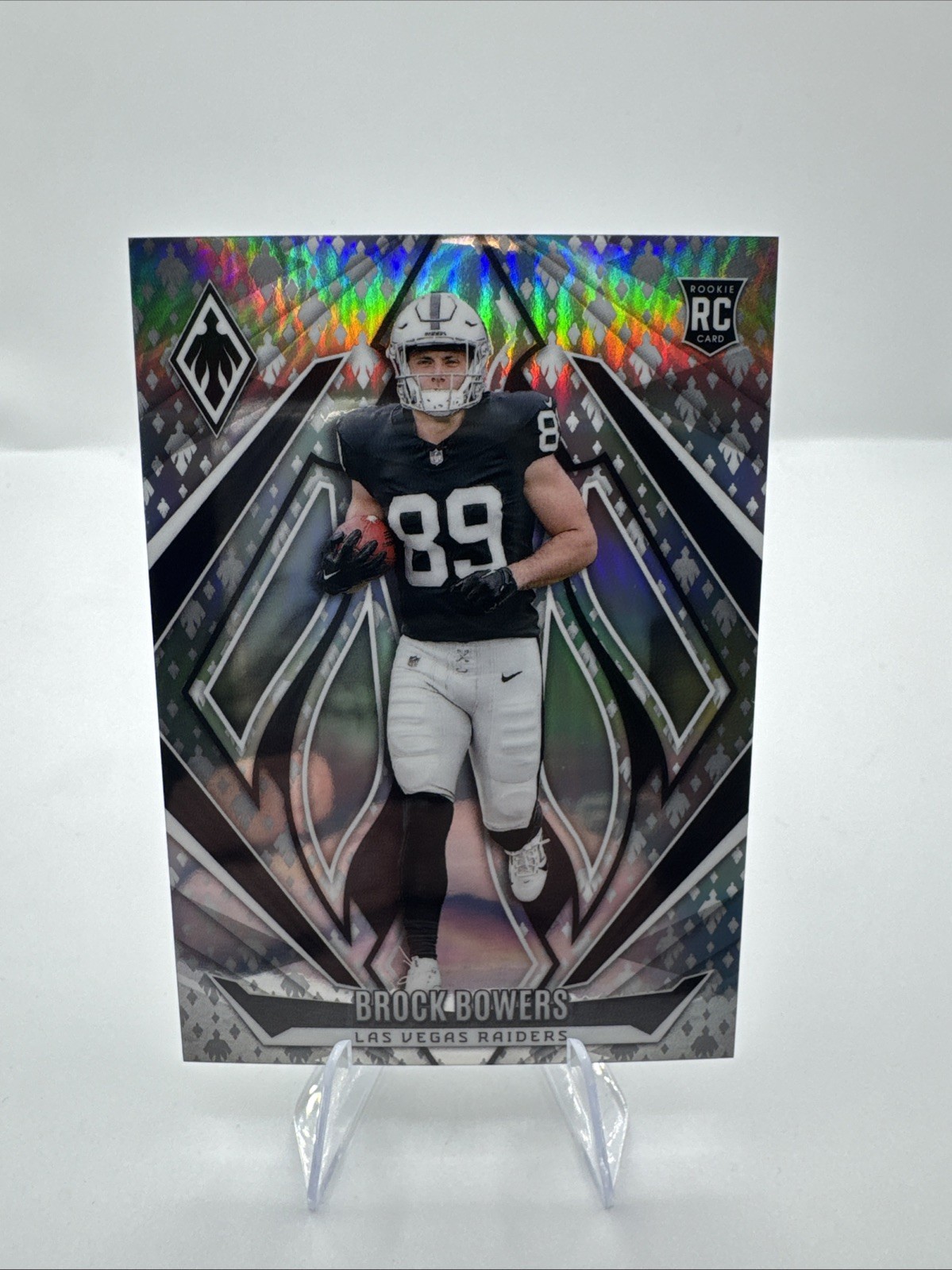 2024 Panini Phoenix #165 Brock Bowers Phoenix #/399 HOLO Phoenix emoji